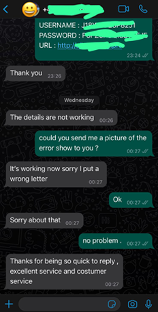 Smarters IPTV feedback 3